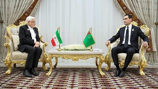 دیدار معاون اول رئیس جمهور با رئیس جمهور ترکمنستان