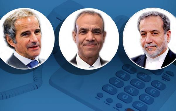 گفتگوی وزیر خارجه مصر با دکتر عراقچی و گروسی