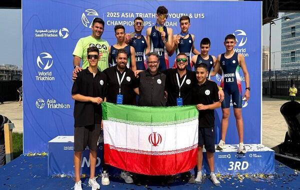 تیم‌ ترای‌اتلون نوجوانان ایران قهرمان آسیا شد