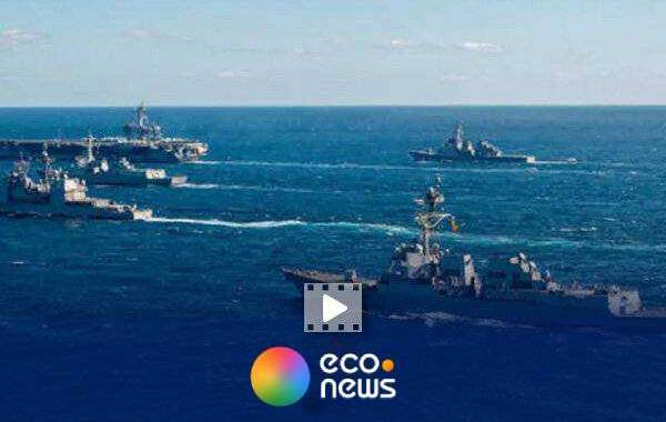 لحظه حمله آمریکا به یک قایق در اقیانوس آرام+فیلم