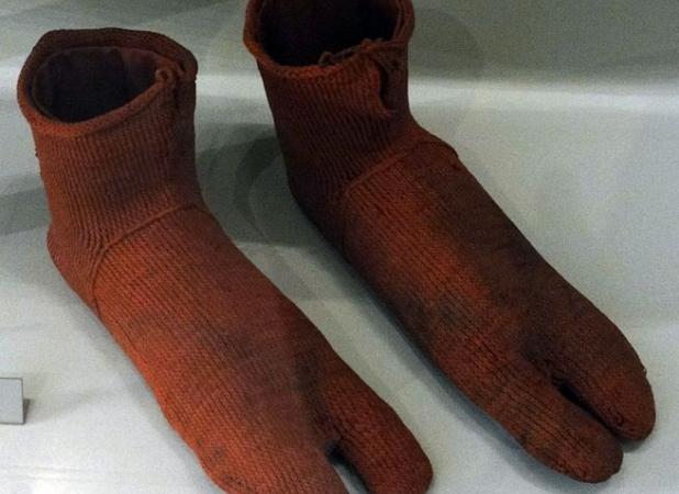 جوراب‌های 1600 ساله مصری به نمایش در آمد
