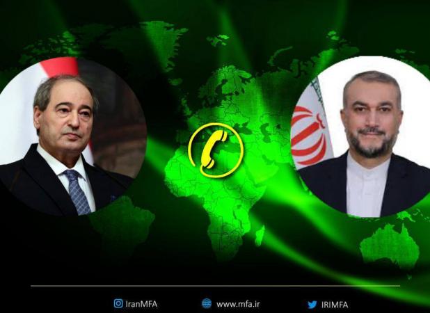 ابراز همدردی وزیر امور خارجه با دولت و ملت سوریه