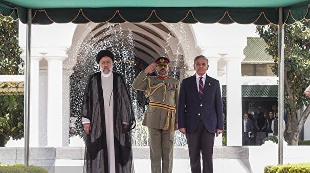 استقبال رسمی شهباز شریف از رئیس جمهور ایران
