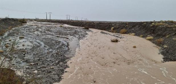 سیلاب در چند محور روستایی شهرستان بم/ خسارت جدی گزارش نشده است