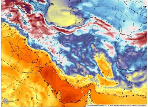 پیش‌بینی هواشناسی ۱۶ شهریور؛ باران و وزش باد شدید در راه شمال کشور