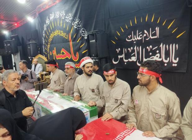 مراسم تشییع پیکر مطهر ۴ شهید جنایت رژیم صهیونیستی در مشهد آغاز شد