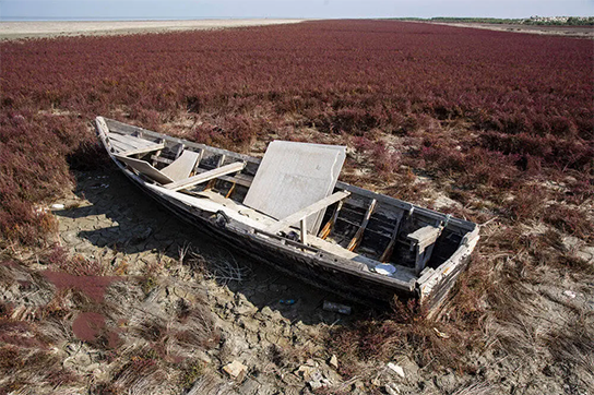 پس‌روی مرگبار آب در بزرگ‌ترین خلیج خزر