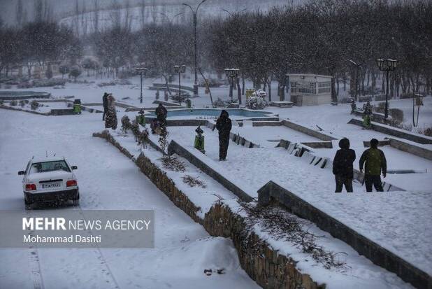 کوهی: ارتفاع برف در اردبیل به ۸۷ سانتی‌متر رسید