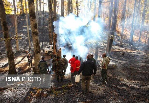 مدیرکل منابع طبیعی استان خبر داد: مهار ۲ هکتار آتش‌سوزی در جنگل های گیلان