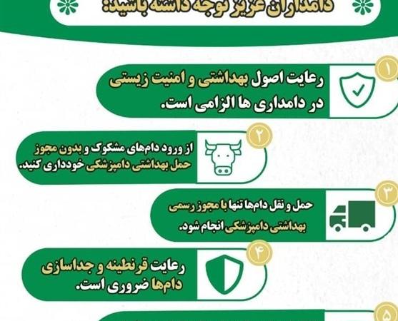 توصیه‌های دامپزشکی برای مقابله با نوع جدید بیماری تب برفکی+ اینفوگرافی