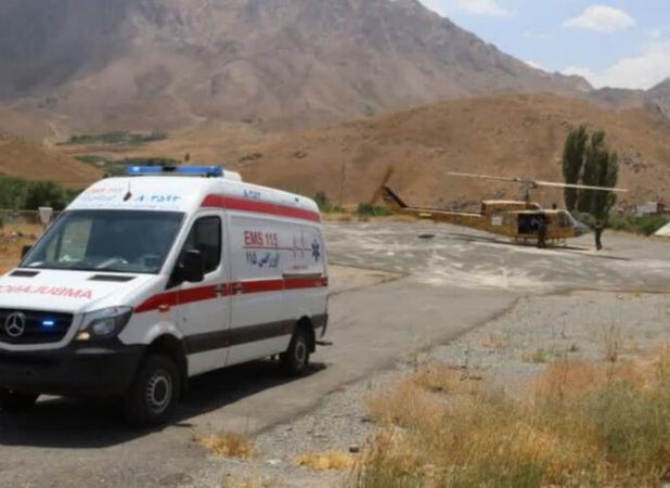 انتقال همزمان دو بیمار قلبی از دو شهرستان به اصفهان با یک پرواز بالگرد