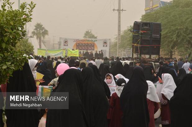 اجتماع  یوم‌الله ۱۳ آبان در شهر هشتبندی