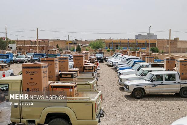 توزیع اقلام خدمت‌رسانی جهاد سازندگی سپاه خراسان شمالی