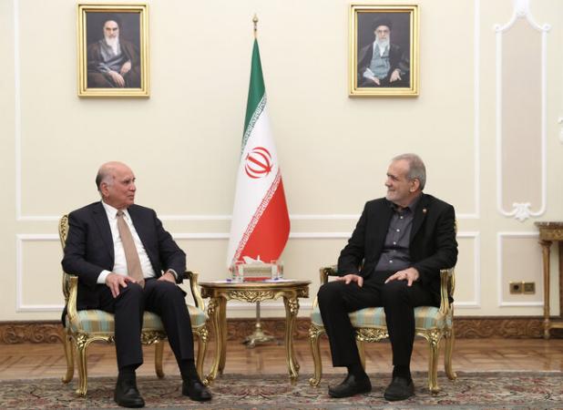 دیدار وزیر امور خارجه عراق با پزشکیان