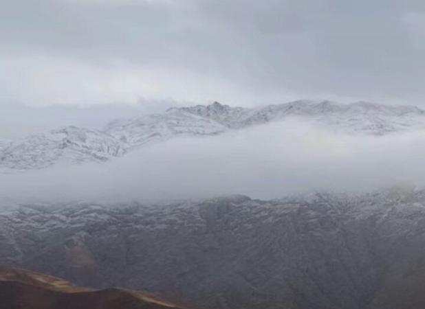 بارش اولین برف پاییزی در روستاهای شهرستان طالقان