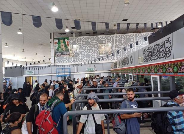 وضعیت خروج زوار اربعین حسینی از مرز مهران