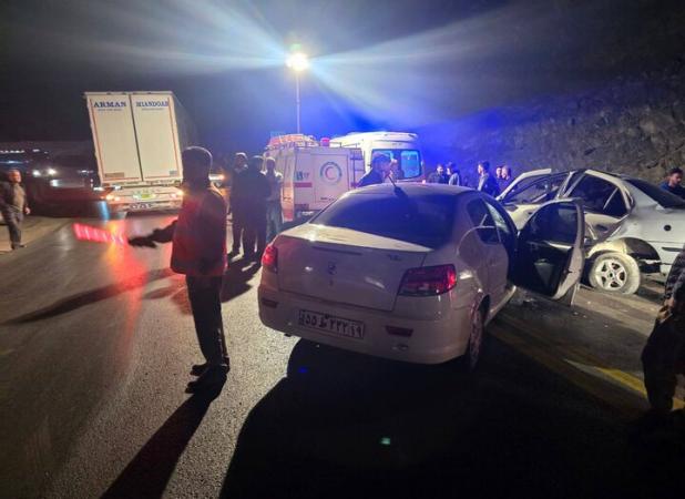 واژگونی خودرو در محور نقده – مهاباد ۵ مصدوم برجای گذاشت