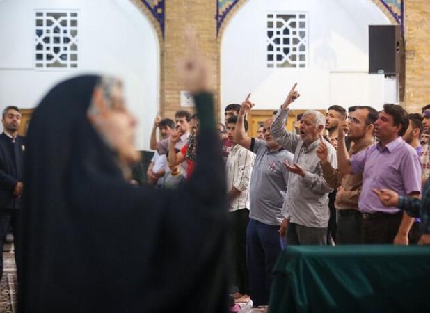 برگزاری آیین عزاداری ناشنوایان حرم رضوی در شام شهادت امام رضا (ع)