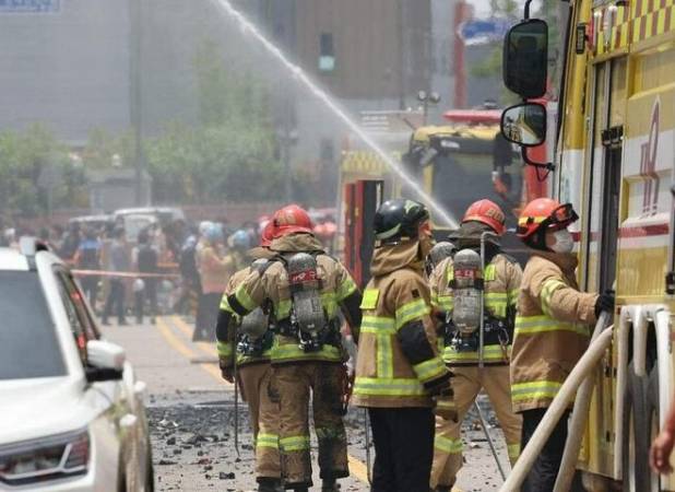 ۳ مجروح در پی آتش‌سوزی کارخانه‌ای در سی‌هئونگ کره جنوبی