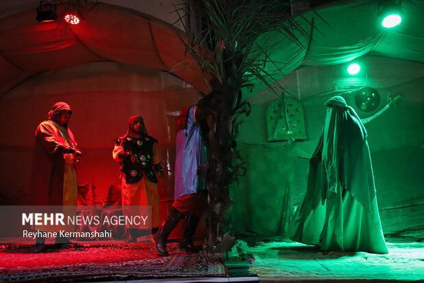 اجرای پنجم نمایش بانوی بهشت با تشییع نمادین حضرت زهرا (س)