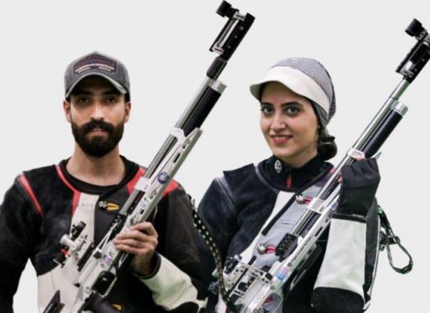 تیراندازی قهرمانی آسیا| صعود تیم میکس تفنگ ۱۰ متر به دیدار رده‌بندی