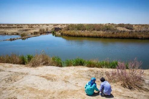 تالاب گاوخونی به کانون گرد و غبار تبدیل شد