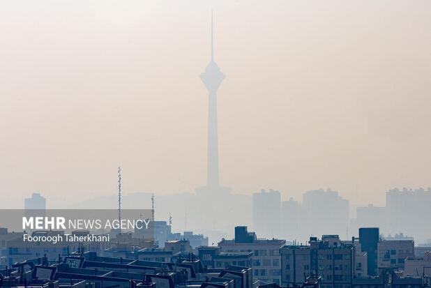 جولان ذرات معلق در هوای پایتخت؛ تهران در وضعیت نارنجی