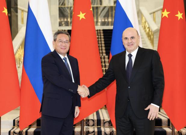 نخست‌وزیر چین خواستار تقویت همکاری پکن و مسکو در چارچوب شانگهای شد