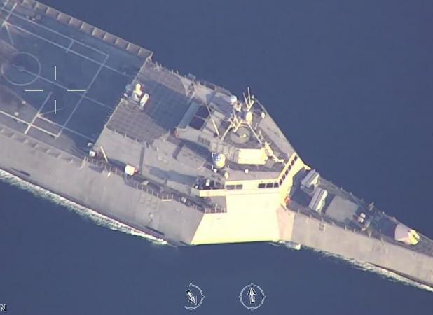 پیام مستقیم سپاه به ناو آمریکا در خلیج‌فارس