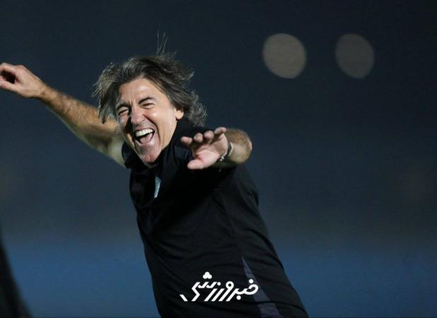 شادی ساپینتو پس از برد مقابل آلومینیوم