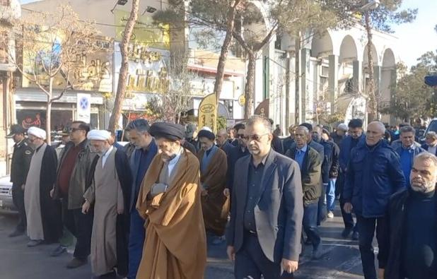 وداع دامغان با دو مهمان آسمانی؛ خاکسپاری شهدا در روز وفات ام‌البنین