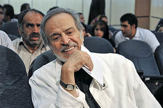 ایرج قادری در ۷۵ سالگی کنار مسعود ده‌نمکی