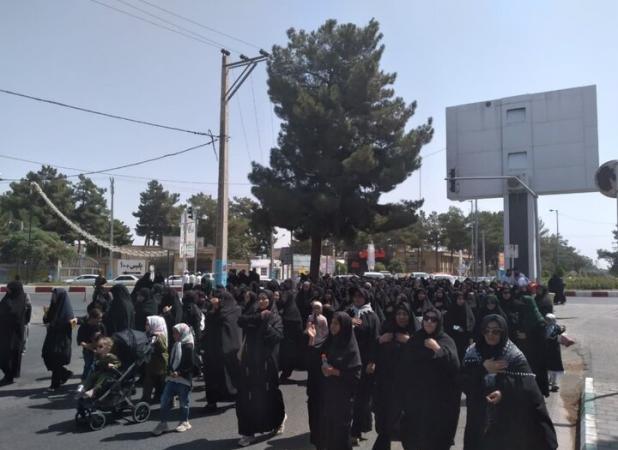 راهپیمایی جاماندگان اربعین حسینی در تربت جام