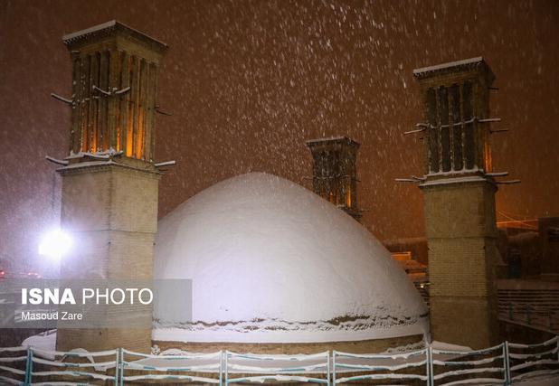آغاز بارش برف در استان یزد / فعالیت سامانه بارشی تا جمعه