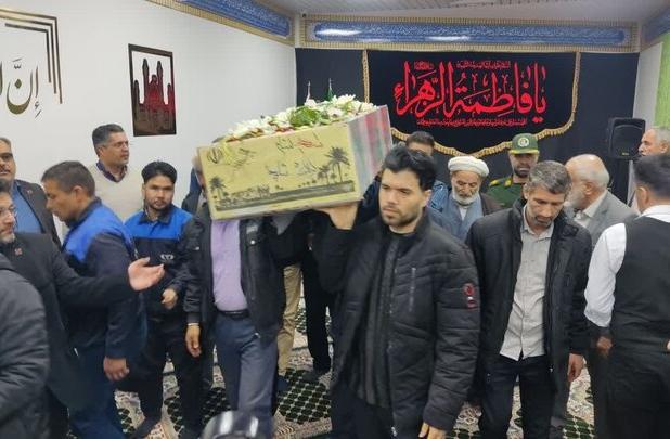پیکر یک شهید گمنام در بخش سلفچگان قم تشییع شد