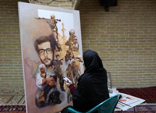 کارگاه «یاد یاران» روایت هنرمندانه از زندگانی شهید شاخص چهارمحالی