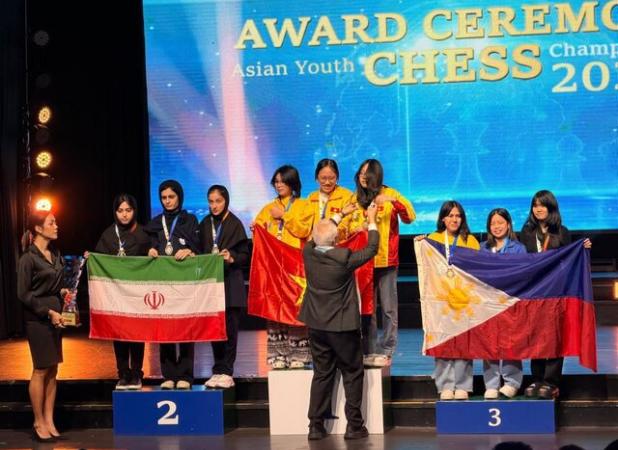 نایب‌قهرمانی دختر خوزستان همراه تیم ملی در مسابقات شطرنج آسیا