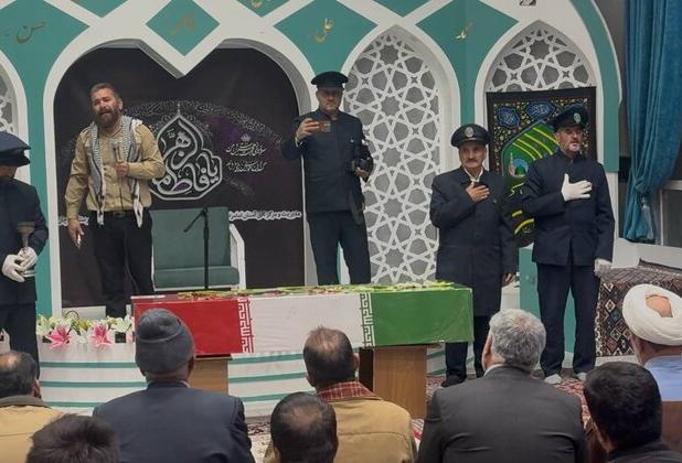 تشییع شهید گمنام در آستان برادر امام رضا(ع)