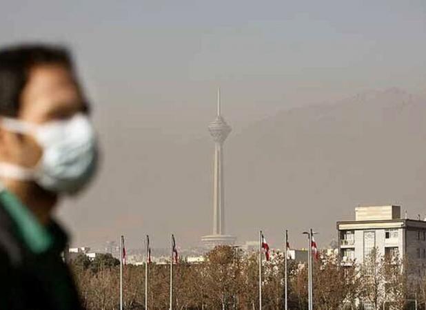 تنفس هوای آلوده در تهران با شاخص ۱۲۲