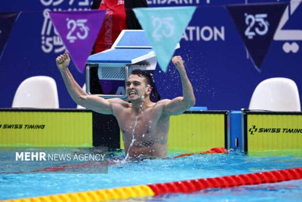 اولین طلای کاروان ورزش ایران از آب بیرون آمد/ سامیار عبدلی قهرمان شد