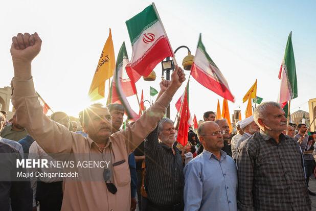 راهپیمایی «جمعه خشم و نصر» در یزد
