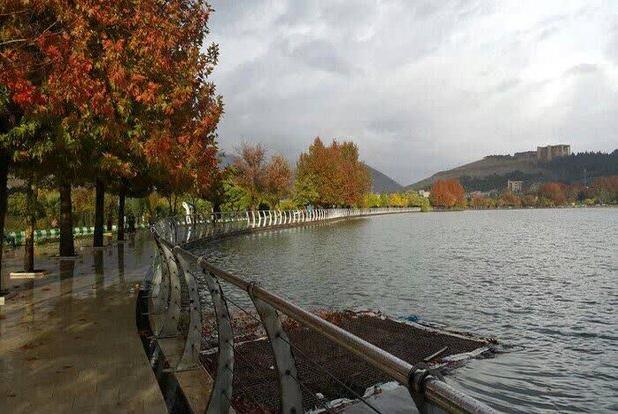 حال‌وهوای دریاچه «کیو» بعد از باران