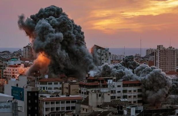 بمباران وحشیانه مناطق مسکونی نوار غزه