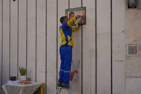 تمثال شهید جلادتی بر سیمای منطقه ۱۴ درخشید