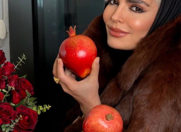 عکس جذاب مرضیه سریال آوای باران با تم یلدا