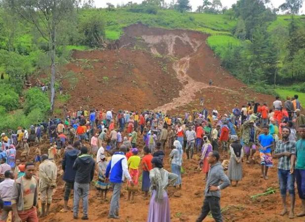 افزایش شمار قربانیان رانش زمین در اتیوپی به ۵۵ نفر