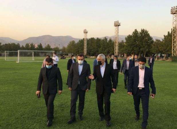 حضور سجادی در تمرین تیم ملی بعد از خروج خبرنگاران