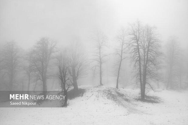 سامانه بارشی قوی در استان زنجان فعال شد؛ بارش نخستین برف پاییزی