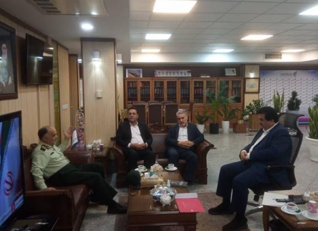 نشست مدیرعامل بانک رفاه با رئیس پلیس نظارت بر اماکن عمومی