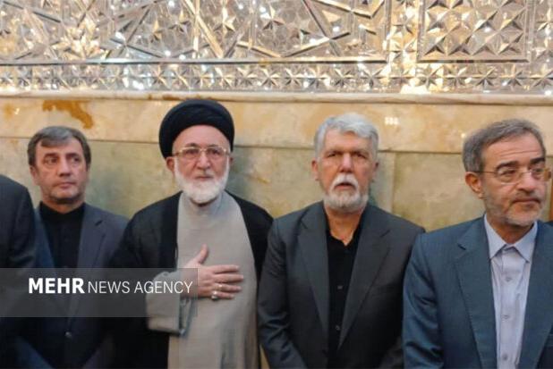 حضور وزیر ارشاد در مراسم خاکسپاری پیکر مطهر شهید طهرانچی